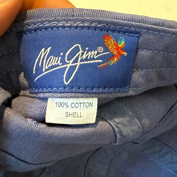 Maui Jim Polarized Plus 2 Sunglasses Embroidered Blue Strapback Baseball Hat Cap - Picture 3 of 7